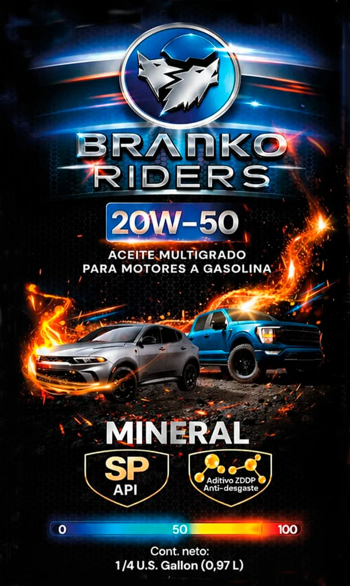 Aceite 20W-50 Mineral para Carro
