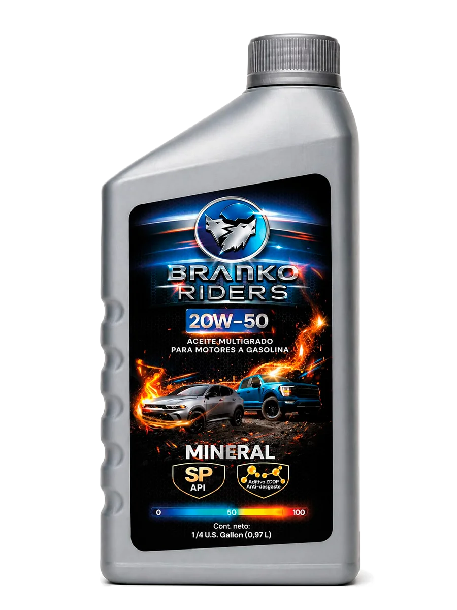 BRANKO RIDERS 20W-50 API SP MINERAL